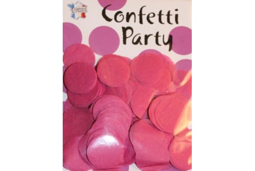 Confettis ronds fuchsia