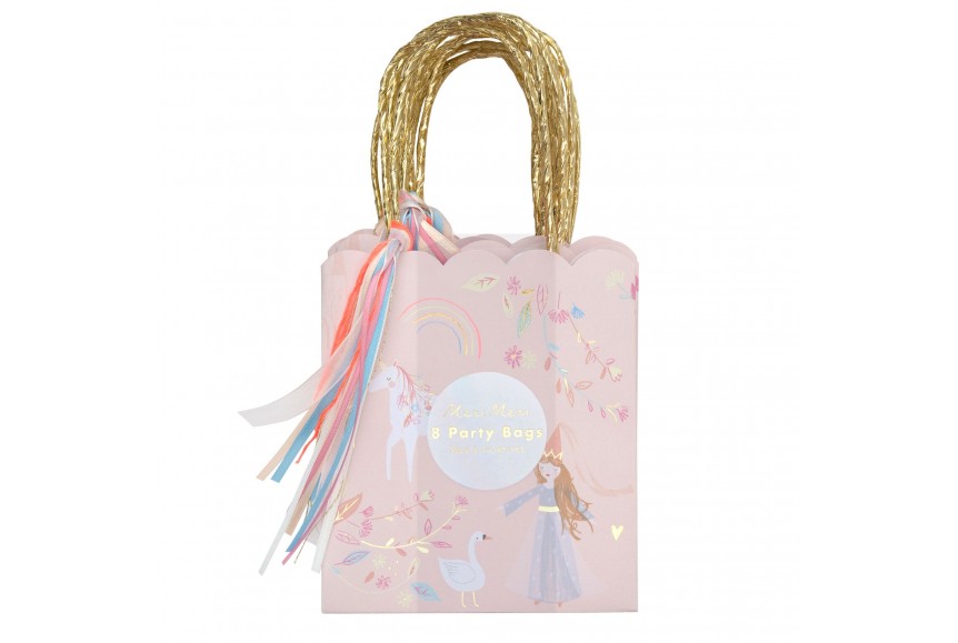 Sacs à surprises pour fête d'anniversaire, Princesse Disney, paq. 8