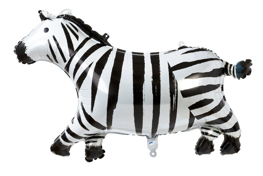 Ballon Aluminium Zebre Ballon Mylar Theme Savane Helium Et Air