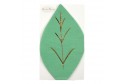 Serviettes feuille vertes