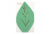 Serviettes feuille vertes