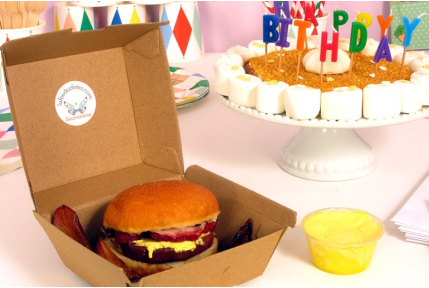 Boite Anniversaire Burger Sucre 8 Ans Et Fete Enfant Top Chef