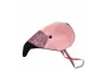 Cape et coiffe de flamand rose