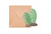 6 invitations Cactus