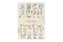 Stickers Alphabet Jardin anglais