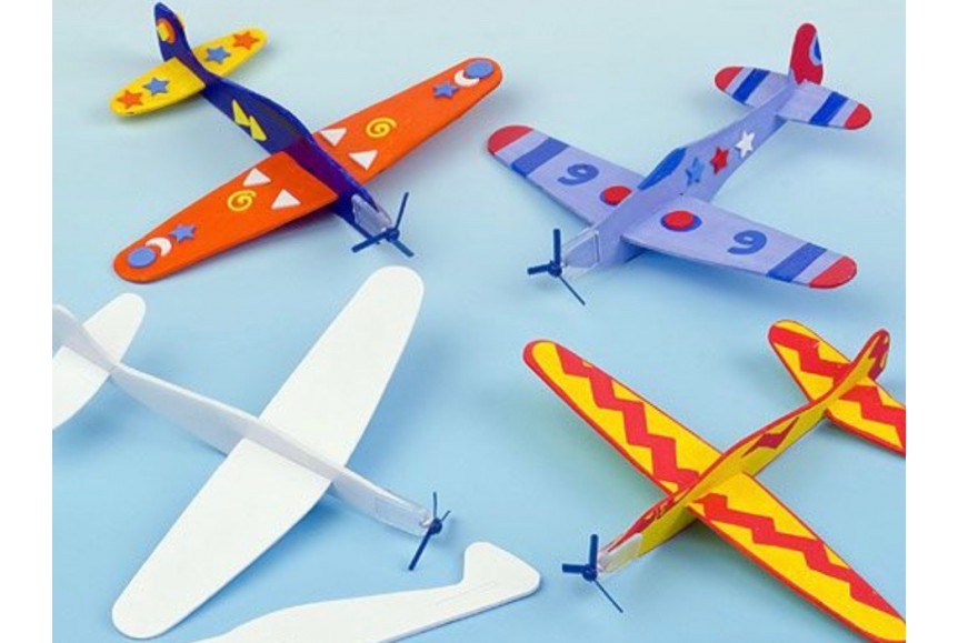 Kit Avion planeur volant à customiser - Activité et jeu fête enfants