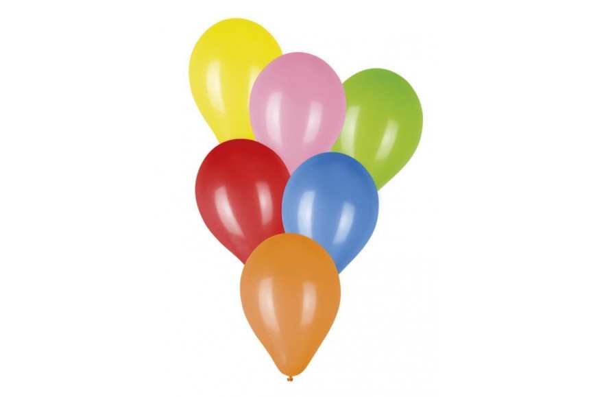10 Ballons de Baudruche multicolore 1 an - Jour de Fête - Boutique