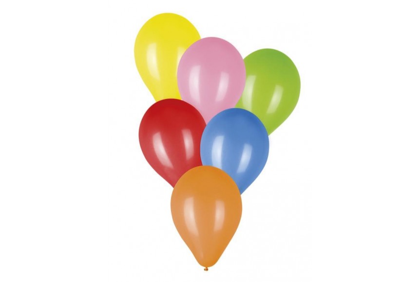 10 Ballons de baudruche multicolore - anniversaire et fêtes de famille