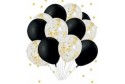 Ballon noir & confetti