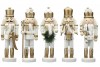 5 Figurines casse noisette Blanc/Or