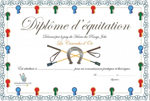 Diplômes d'équitation