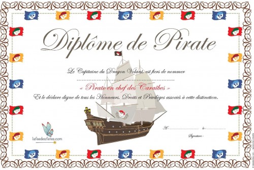 Diplômes de Pirates