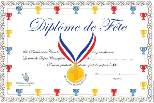 Diplômes de Fête