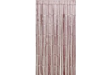 Rideau frangé rose pastel