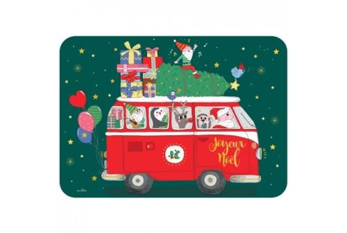 Carte Postale Bus Père Noël