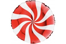 Ballon Tourbillon Rouge & blanc