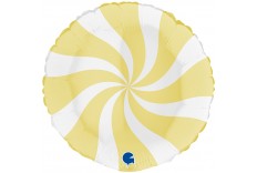 Ballon Tourbillon Jaune & blanc