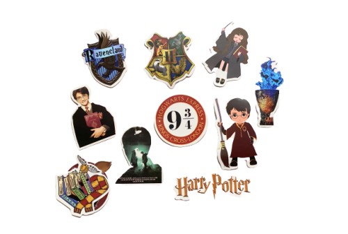 10 autocollants thème Harry Potter - Fêtes enfants pochettes surprises