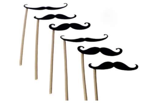 Photo booth moustaches