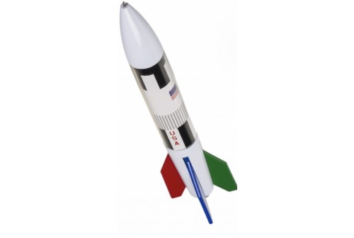 Stylo 4 couleurs Fusée XXL