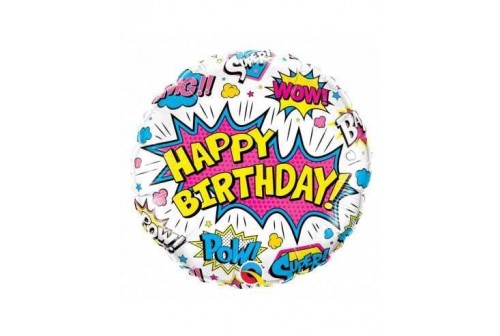 Ballon Super Heros Birthday filles