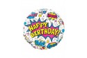 Ballon Super Heros Birthday filles