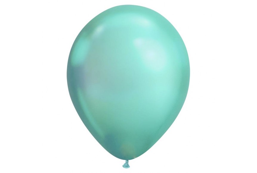 Ballons anniversaire couleur verte - Set de dix ballons de baudruche