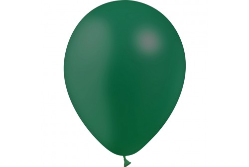 Ballons anniversaire vert foncé - Set de huit ballons de baudruche