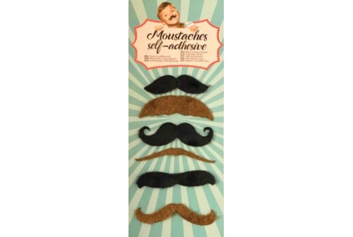 6 Moustaches adhésives