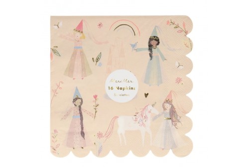 Serviettes princesses magiques