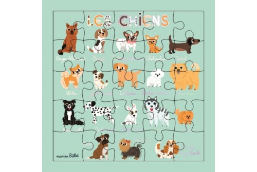 Carte Puzzle Les Chiens