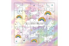 Carte Puzzle 1000 bisous magiques de licorne