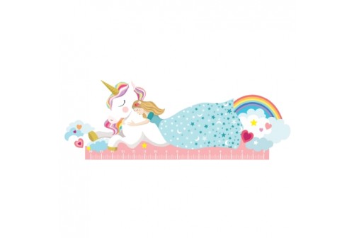 Règle Princesse Licorne en bois