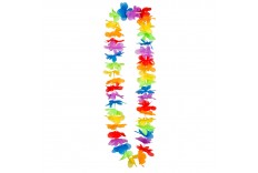 Collier à fleurs multicolores