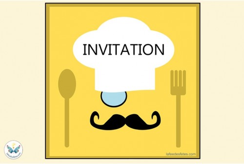 6 Invitations Top Chef