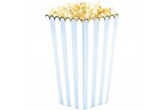 Boîte à popcorn Bleu blanc & Or x 8