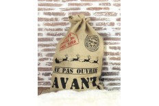 Géant sac de noël en jute