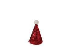 Mini chapeaux pailletés rouge
