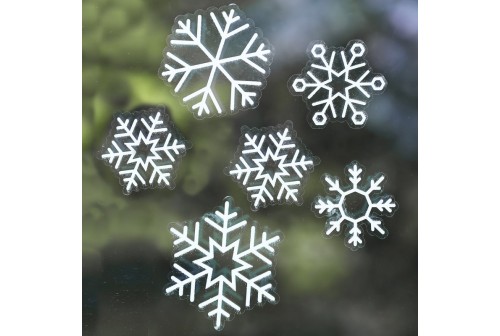 Set stickers fenêtre Flocons de neige