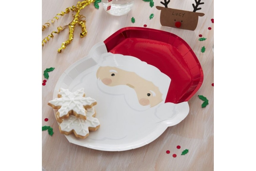 ASSIETTE CARTON PERE NOEL