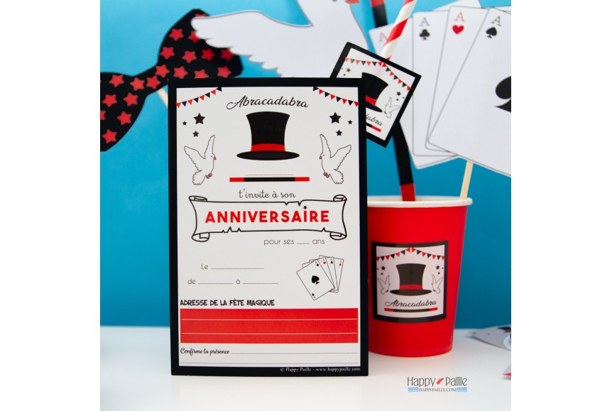 invitation anniversaire 18 Bougie magique