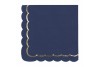 Serviettes bleu marine x 16