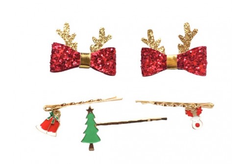 Set barrettes & pinces de Noël