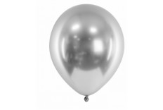 Ballon chrome argenté - set de 10 ballons