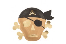 Assiettes tête de pirate x 8