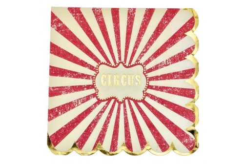 Serviettes Circus Vintage