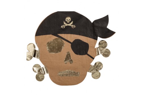 Serviettes pirates kraft