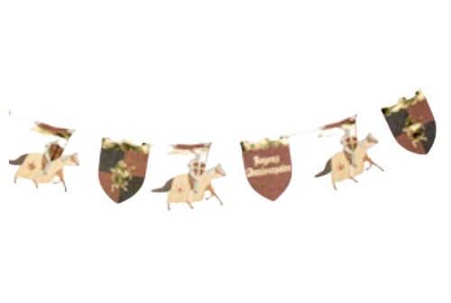 Guirlande de fête de chevaliers