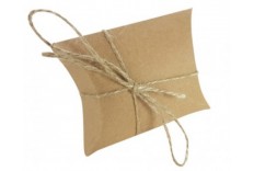 Petite pochette berlingot kraft brun x 6