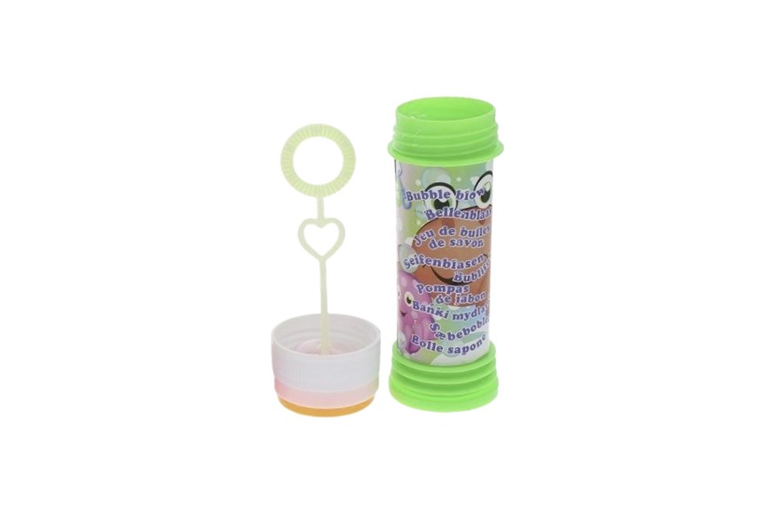 MINI TUBE DE BULLES DE SAVON DINOSAURE 11 cm